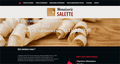 Desktop Screenshot of menuiseries-salette.com